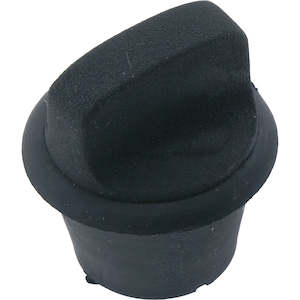 Bung With Handle Rubber Black 29mm