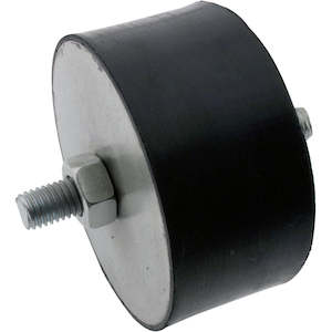 Anti Vibration Mount Ext Plain Steel Thread 75x36mm M10