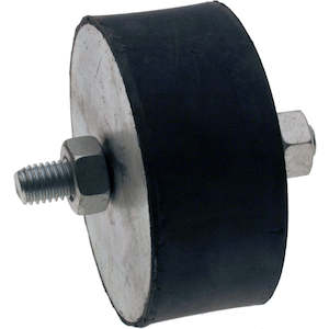 Anti Vibration Mount Ext Plain Steel Thread 75x32mm M10