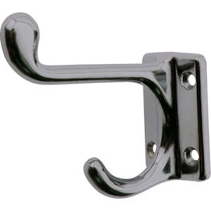 Coat Hook Chrome Plated Zinc 80mm