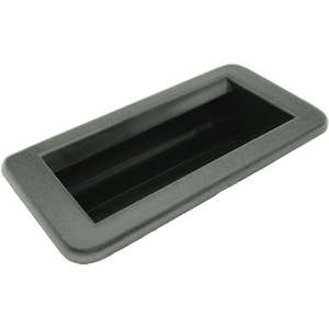 Flush Pull Black Polypropylene 130mm