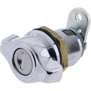 Wholesale trade: Wing Handle Spring Return Lock Chrome 25mm