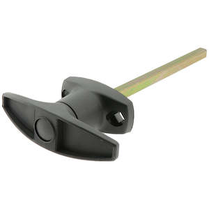 T Handle Non Locking Front Fix 180° Nylon Black 150mm