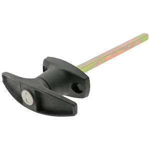 T Handle Locking Front 180deg Nylon Black 150mm