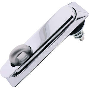 Lockable Swing Handle Padlockable Chrome 142mm