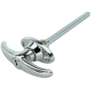 Boot T Handle Locking Chrome 32x95mm