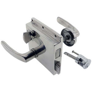 Key Locking Door Surface Mount Lock Stainless Steel 121mm