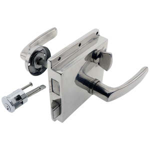 Key Locking Door Surface Mount Lock Stainless Steel 121mm