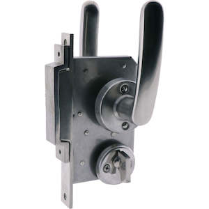 Sliding Door Latch Key Locking Stainless Steel 140mm