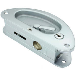 Interior Sliding Door Lock Key Locking Chrome 155mm