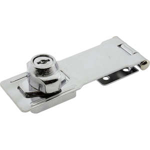 Keylock Hasp and Staple Chrome 120mm