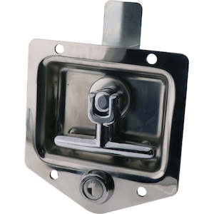 Drop T Centre Latch Only Locking Stainless Steel