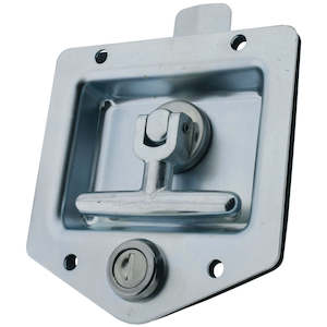 Drop T Centre Latch Only Locking Zinc Plated