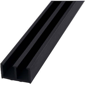 Sliding Door Top Track Plastic Black 1.8m