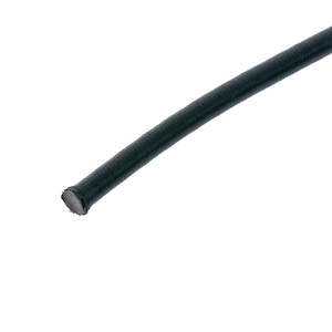 Bungee Cord Round Sleeved Rubber Black 7mm