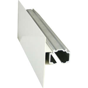 Sliding Door Track With Kit and Pelmet White 2400mm 100kg Load