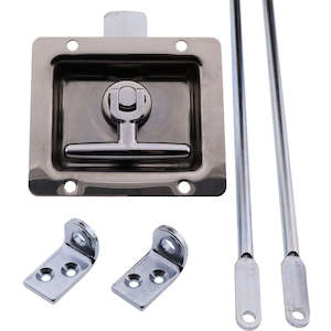 Drop T Latch Three Way Kit Non Locking Stainless Steel