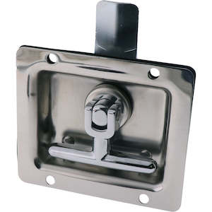 Drop T Centre Latch Only Non Locking Stainless Steel