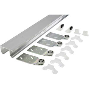 Double Door Kit Aluminium Track 1800mm 45kg