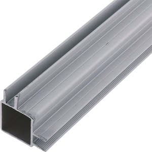 Aluminium Extrusion Square 25mm Double Glazing 5m