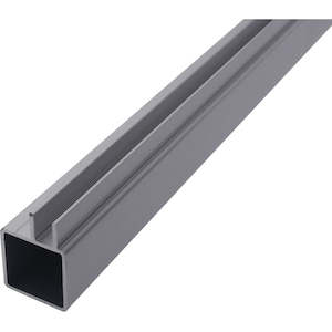 Aluminium Extrusion Square 25mm Glazing Single 5m