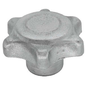 Sculptured Knob Aluminium 60mm