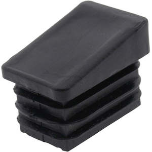 Angle Plug Black 30x20mm 15deg