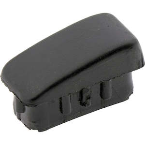 Angle Plug Black 25x50mm