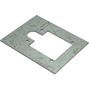 Wholesale trade: Backing Plate Zinc 150x120mm