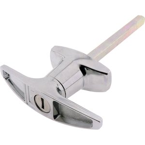 Locks Latches And Catches: #72975 T Handle Lock Ch Rear Fix 90° RH Keyed Alike