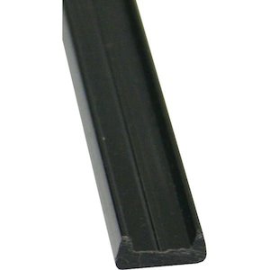 #11230 Channel Extrusion Retainer Soft PVC Black 10mm 1.5M Length