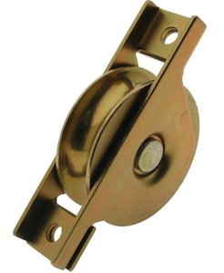 Sliding Doors And Gates: #55446 Insert Gate Roller Gold Zinc Plating For #5439 Track