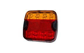 Automotive servicing: White Vision Rear Combination LED 9-33V Stop / Tail / Indicator / Licence Plate / Reflector