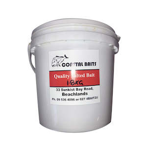 Seafood wholesaling - fresh or frozen: Salted Bait Buckets