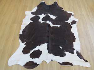 Furniture manufacturing: Large Cowhide - Chocolate Black + White Slate - SKU 9226