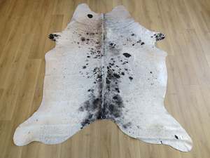 Large Cowhide - Black and White Salt + Pepper - SKU 9023