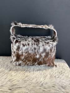 Furniture manufacturing: Piera Handbag - Brown + White Dappled