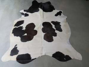 Furniture manufacturing: Cowhide Medium SKU 252 - Black, Chocolate & White