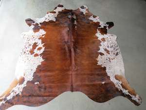 Cowhide Medium SKU 249  - Red Black Brindle