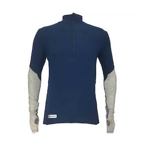 Thermatech Men’s Ultra Baselayer Long Sleeve 1/4 Zip Marl/Marine