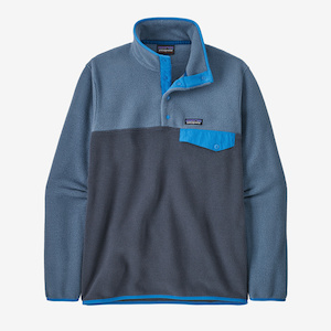 Patagonia Men’s Lightweight Synch Snap-T Pullover Smolder Blue