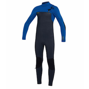 Clearance Product: O’Neill Youth Hyperfreak Chest Zip 4/3+ Youth Steamer Wetsuit Blue