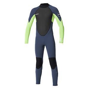 Kids 3/2mm Wetsuits: O’Neill Youth 3/2mm Reactor 2 Back Zip Lime