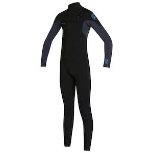 O’Neill Youth 4/3mm Defender Chest Zip Wetsuit Black/Gun