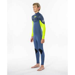 Clearance Product: Rip Curl Youth 3/2mm Dawn Patrol Chest Zip Blue