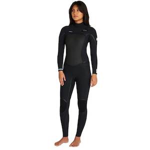 O’Neill Women’s 4/3mm Psycho Tech Chest Zip Black