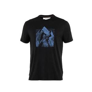 Icebreaker Men’s 150 Tech Lite SS Tee Granite Adventures Blk