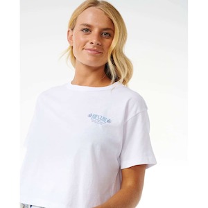 Rip Curl Women’s Coral Sands Crop Tee White