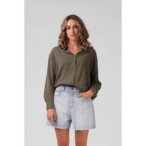 RPM Women’s Havana Shirt Washed Olive