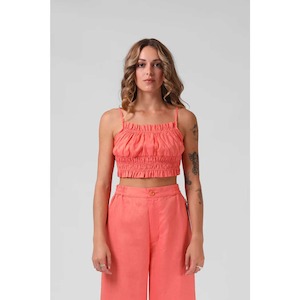 RPM Women’s Shell Crop Washed Coral